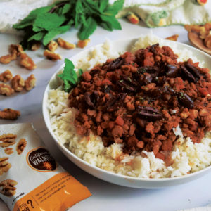 Mediterranean Walnut Picadillo