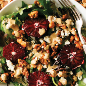 Spicy Walnut Blue Cheese and Blood Orange Salad