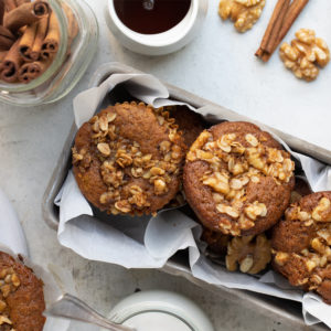 Gluten Free Pumpkin Walnut Muffins