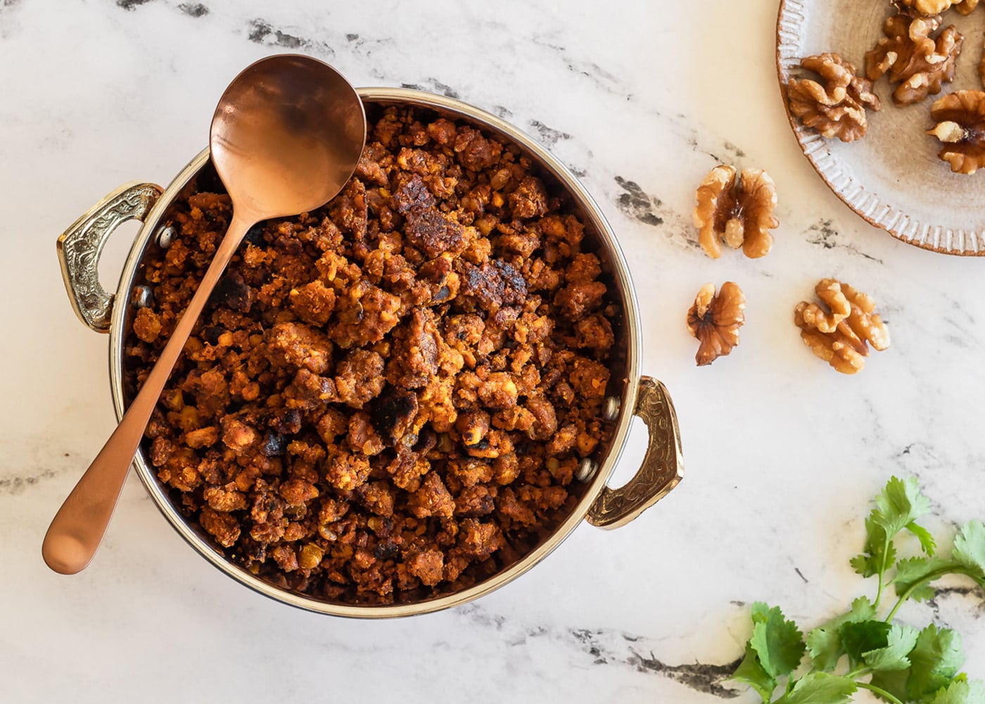 Indian Spiced Walnut Crumble California Walnuts