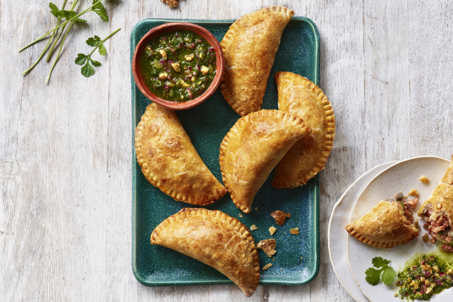 Picadillo-Style California Walnut Meat Empanadas with Chimichurri ...