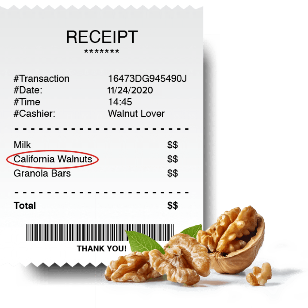 Golden Walnut Receipt