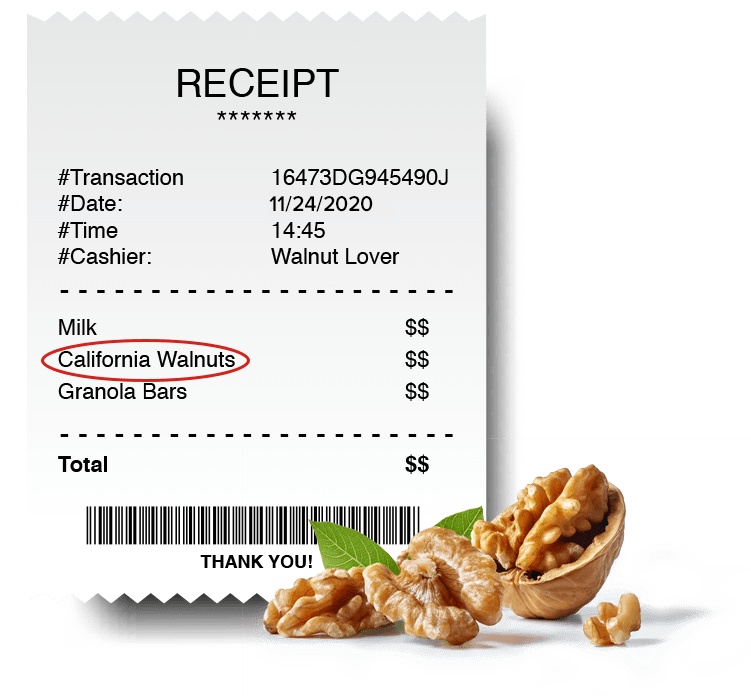 Golden Walnut Receipt