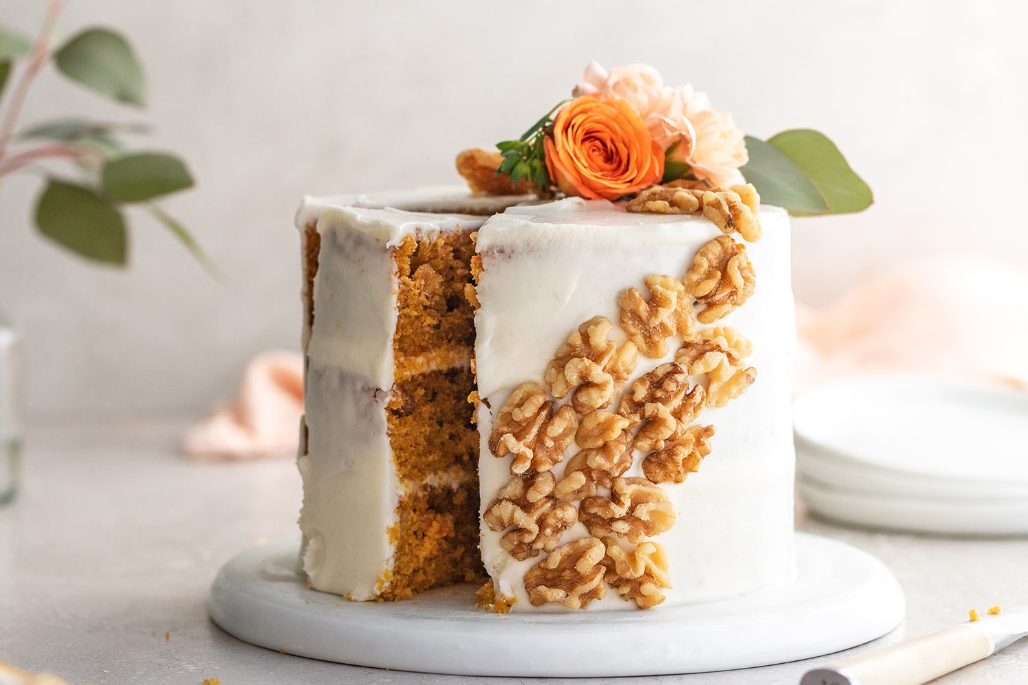 Carrot Cake with Cream Cheese Frosting - California Walnuts