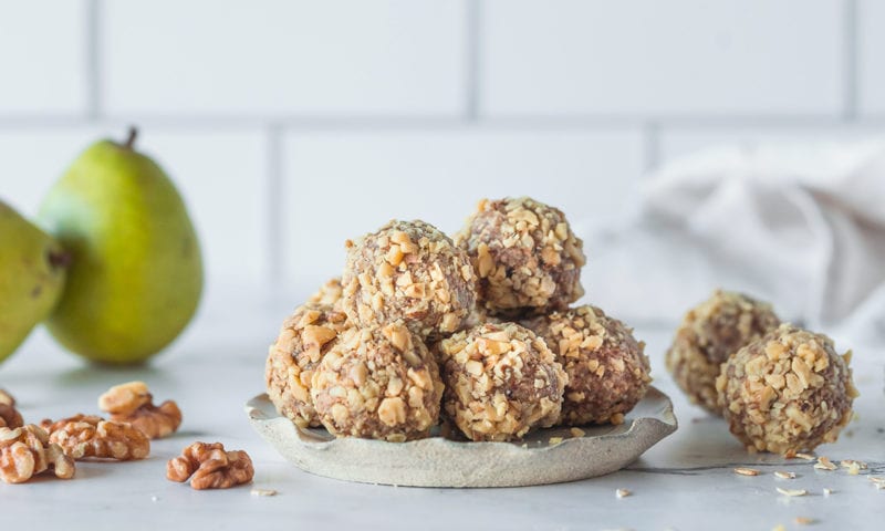 Walnut Pear Oat Nuggets