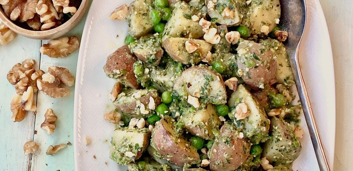 Walnut Pesto Potatoes