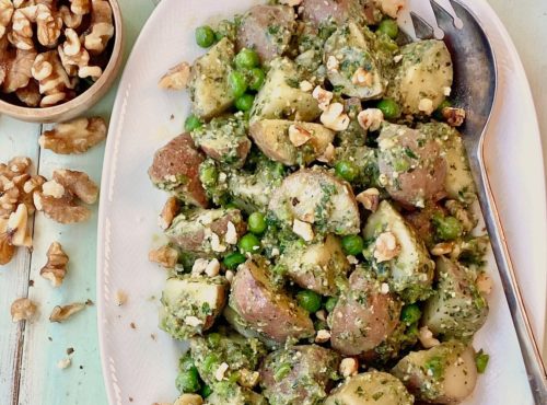 Walnut Pesto Potatoes
