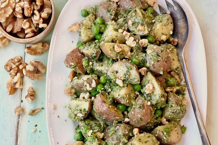 Walnut Pesto Potatoes