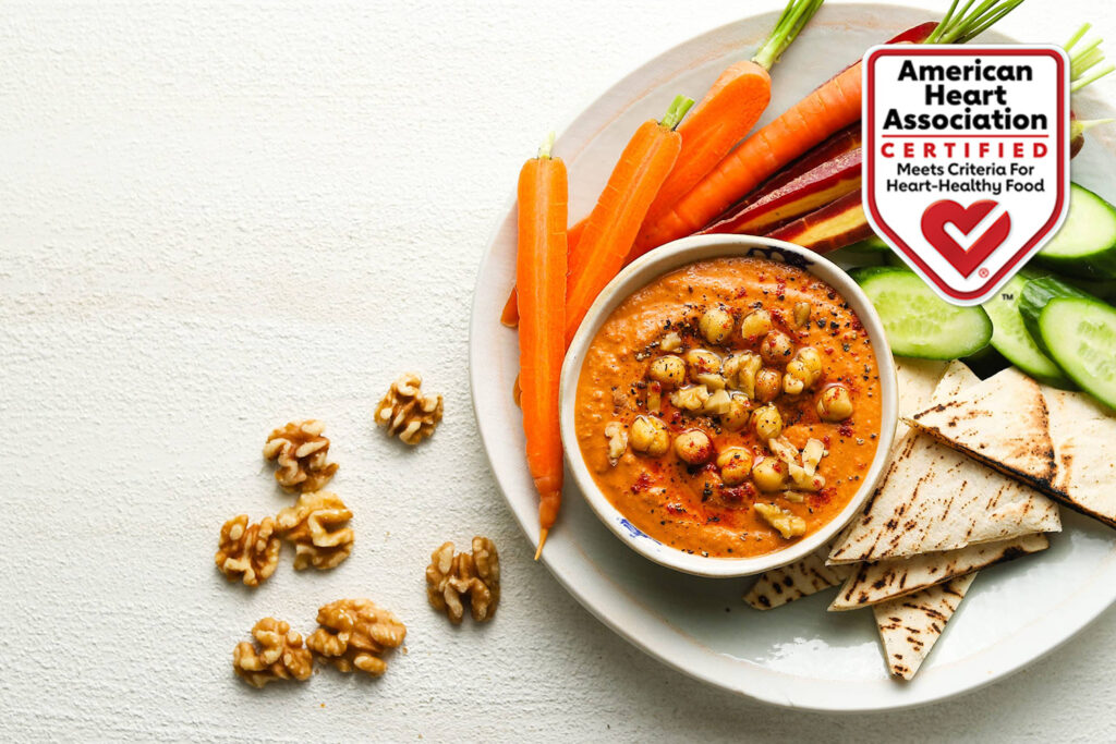 Roasted Red Pepper and Walnut Hummus