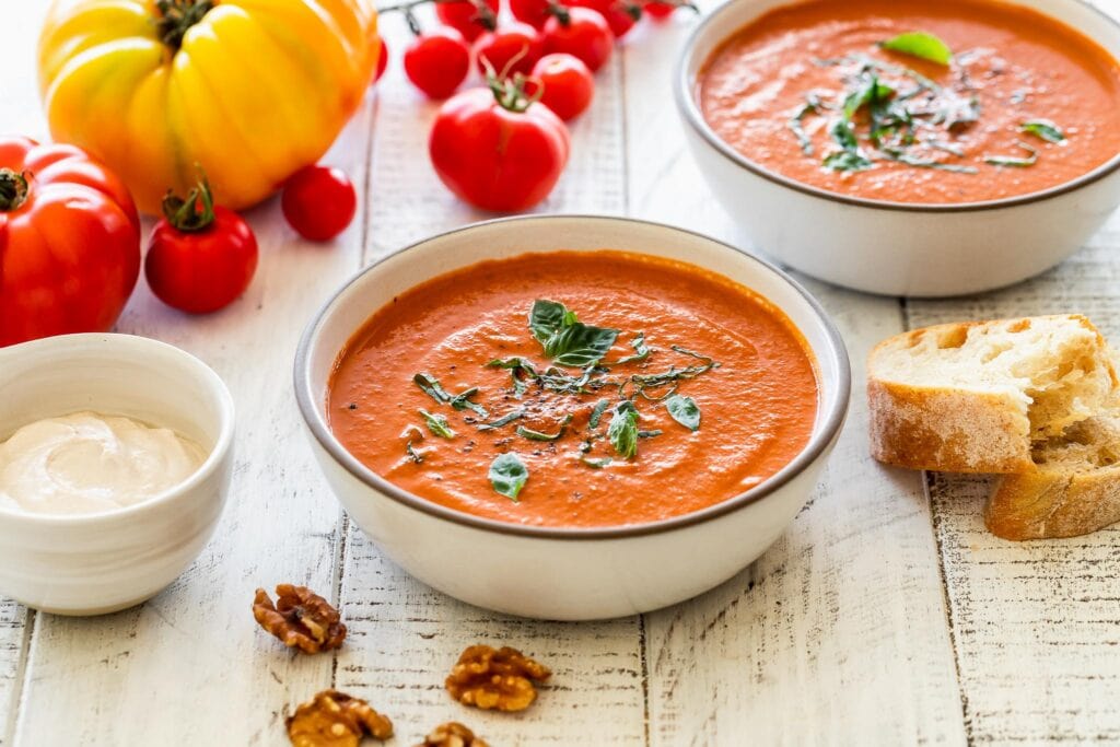 Creamy California Walnut Tomato Soup