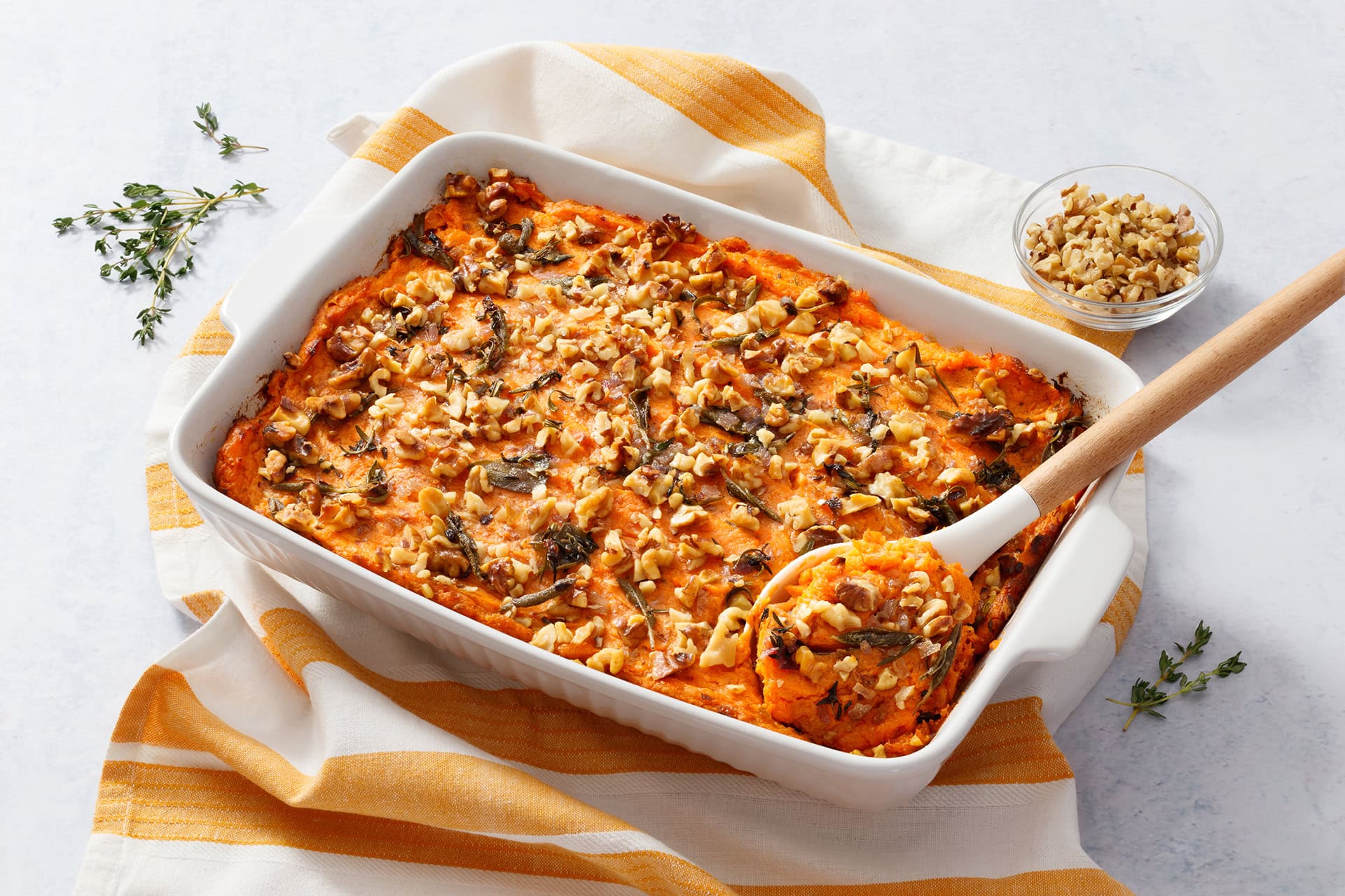 Golden savory herb casserole