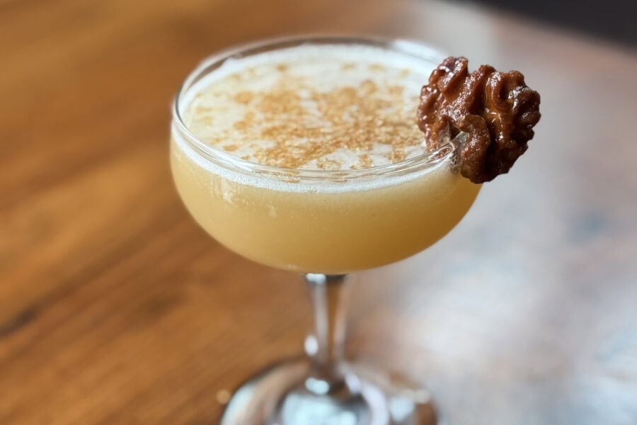 walnut-bourbon-sour