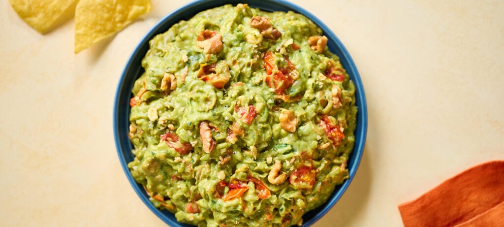 Walnut and Roasted Tomato Guacamole