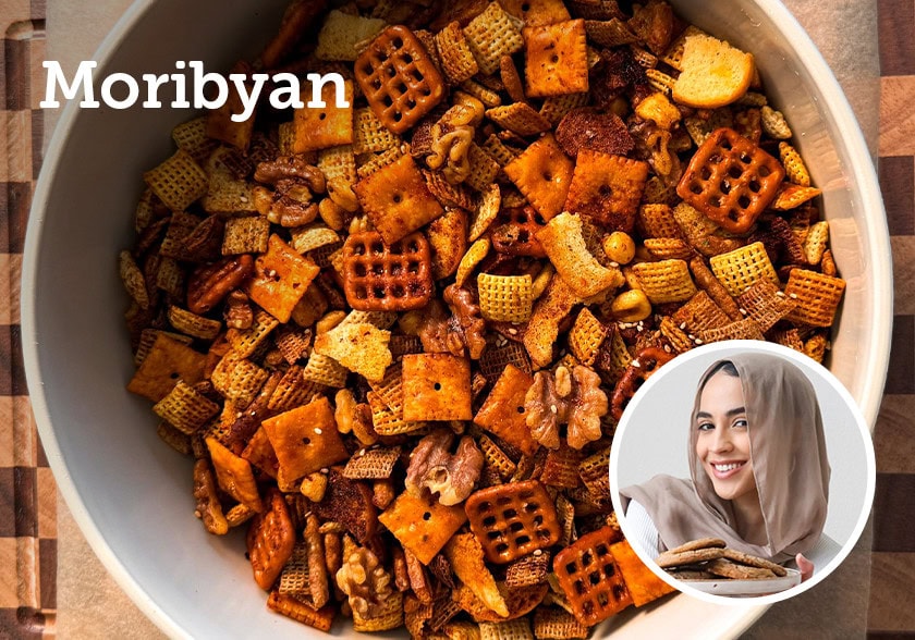 Moribyan’s Honey Walnut Gochujang Snack Mix