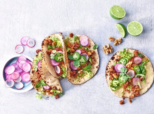 Stovetop Walnut Meat with Mushrooms