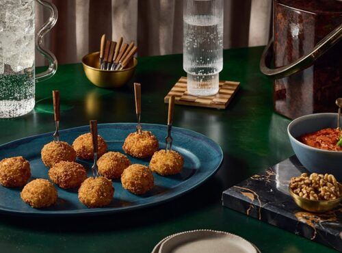 Walnut-Crusted Mozzarella Bites with Sun-Dried Tomato and Walnut Aioli