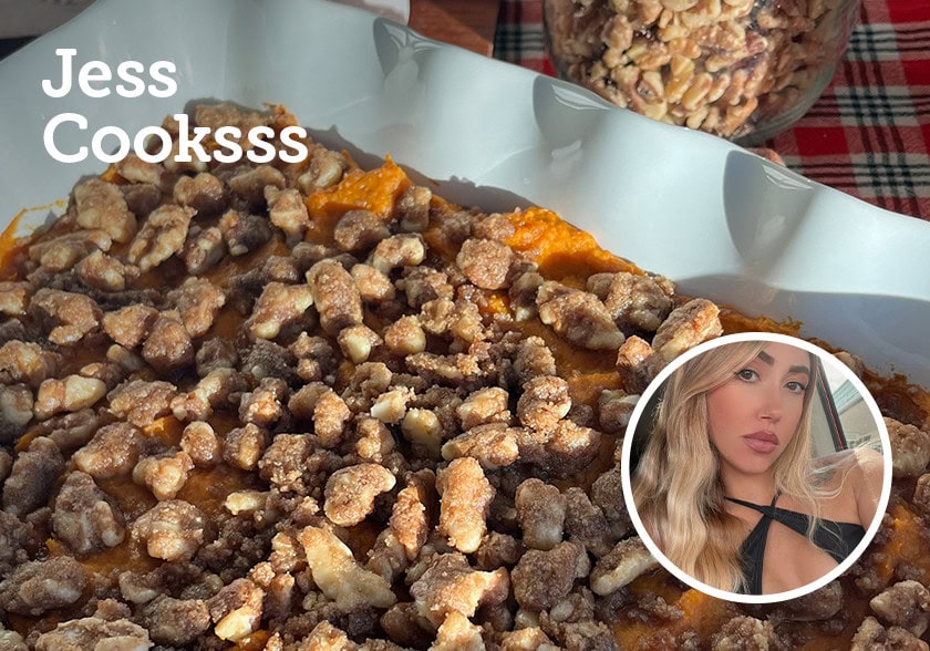 Sweet Potato and Walnut Casserole