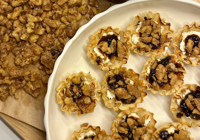 Maple, Walnut & Fig Goat Cheese Bites