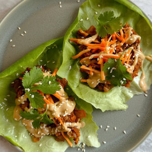 Walnut Lentil Lettuce Wraps