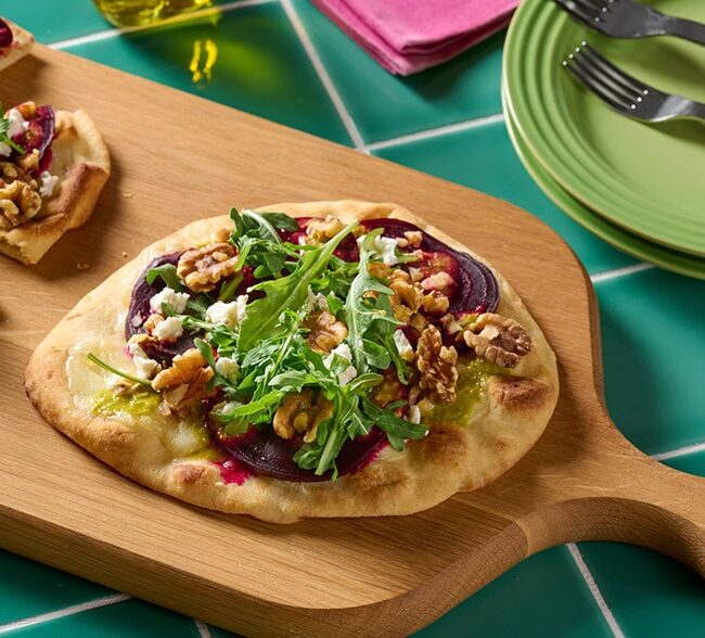 California Walnut and Beet Flatbread