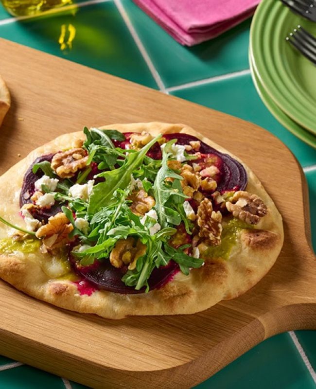 California Walnut and Beet Flatbread