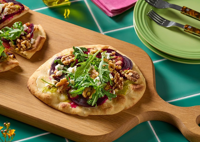 California Walnut and Beet Flatbread