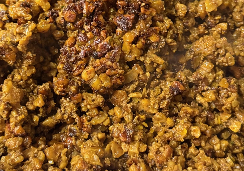 Stovetop Walnut Meat with Mushrooms-Vietnamese Style