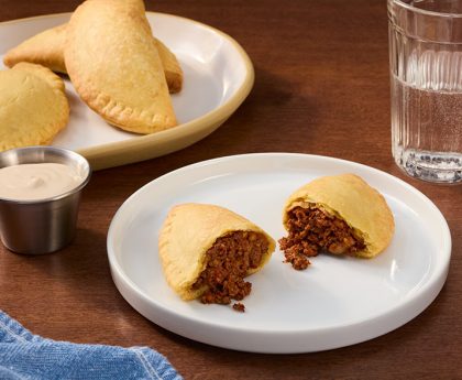 Walnut Meat Empanadas with Cilantro Lime Sauce (Foodservice)