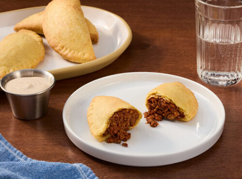 Walnut Meat Empanadas with Cilantro Lime Sauce (Foodservice)