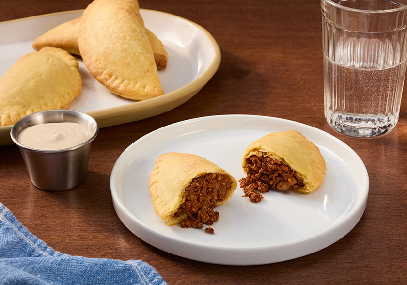 Walnut Meat Empanadas with Cilantro Lime Sauce (Foodservice)