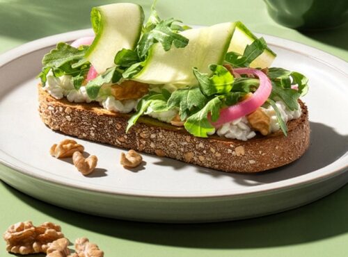 Savory Cottage Cheese Toast with California Walnuts