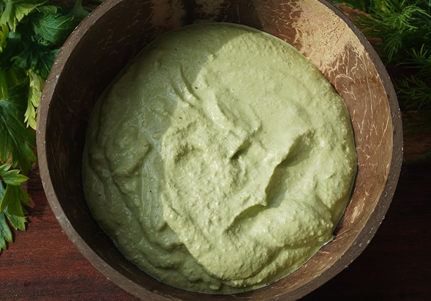 Creamy Walnut Green Goddess Sauce