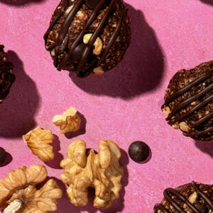 Dark Chocolate Energy Bites with California Walnuts