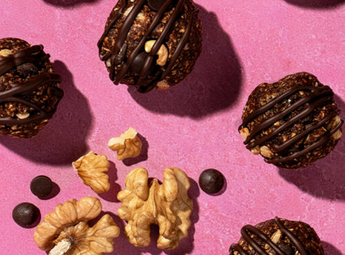Dark Chocolate Energy Bites with California Walnuts