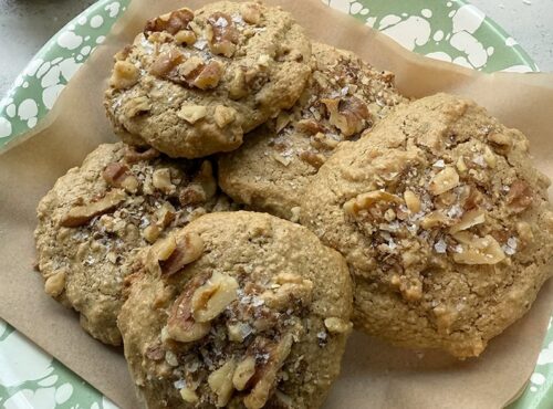 Walnut Tahini Breakfast Cookies