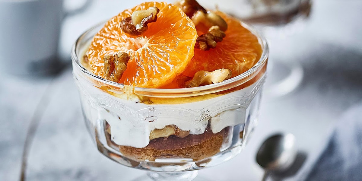 Individual Clementine & Walnut Tiramisu