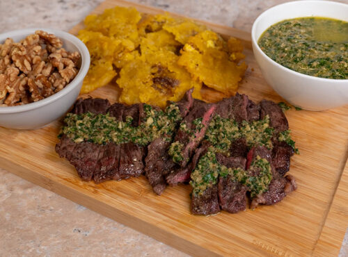 Churrasco & Walnut Cilantro Chimichurri