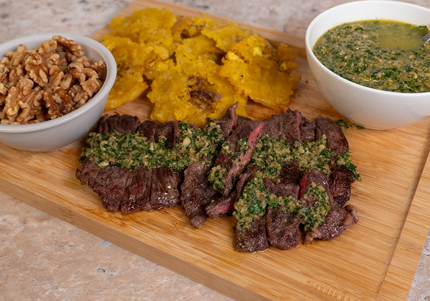 Churrasco & Walnut Cilantro Chimichurri