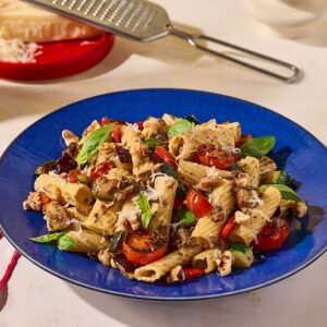 Walnut Meat Ratatouille Pasta