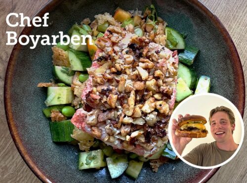 Chef Boyarben Walnut Crusted Salmon
