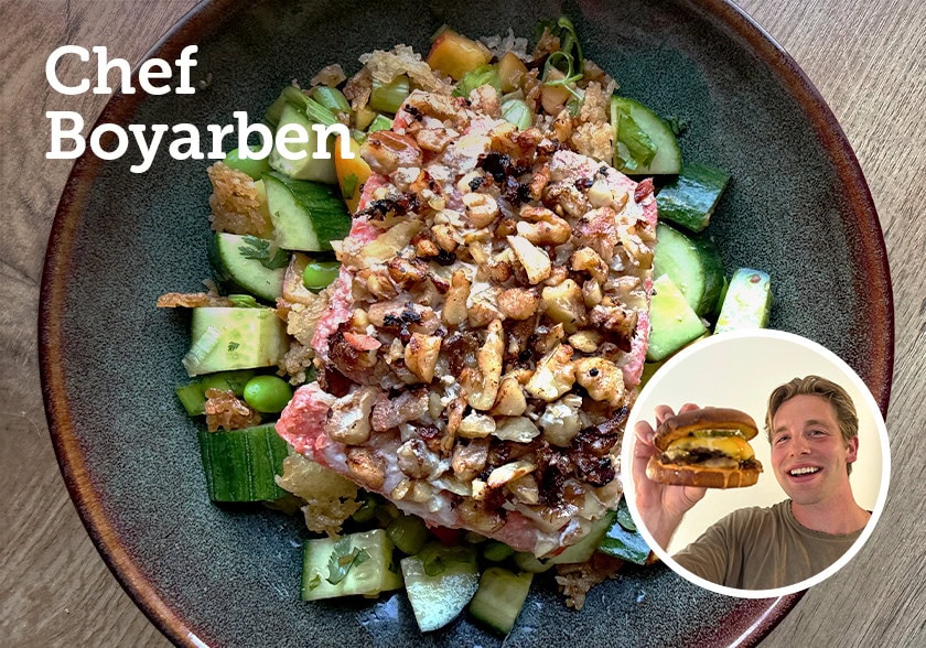 Chef Boyarben Walnut Crusted Salmon