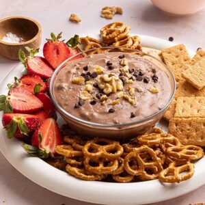 Chocolate Walnut Cottage Cheese Dip