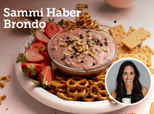 Chocolate Walnut Cottage Cheese Dip