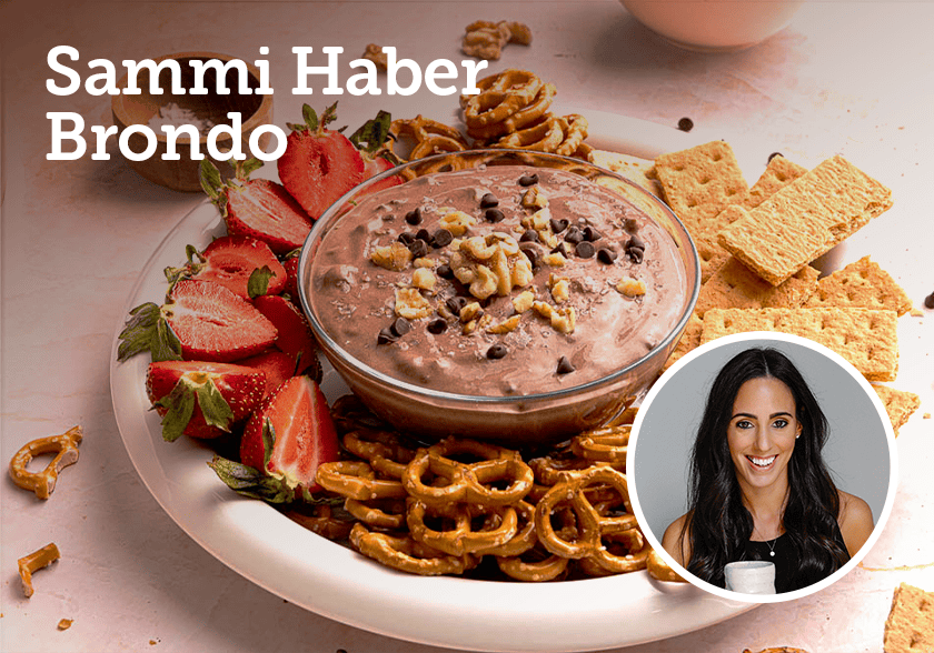 Chocolate Walnut Cottage Cheese Dip