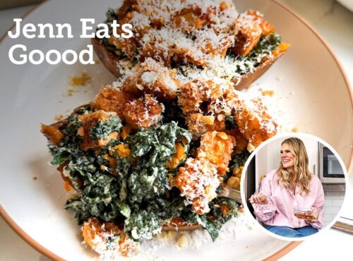 Jenn Eats Goood Stuffed Sweet Potatoes