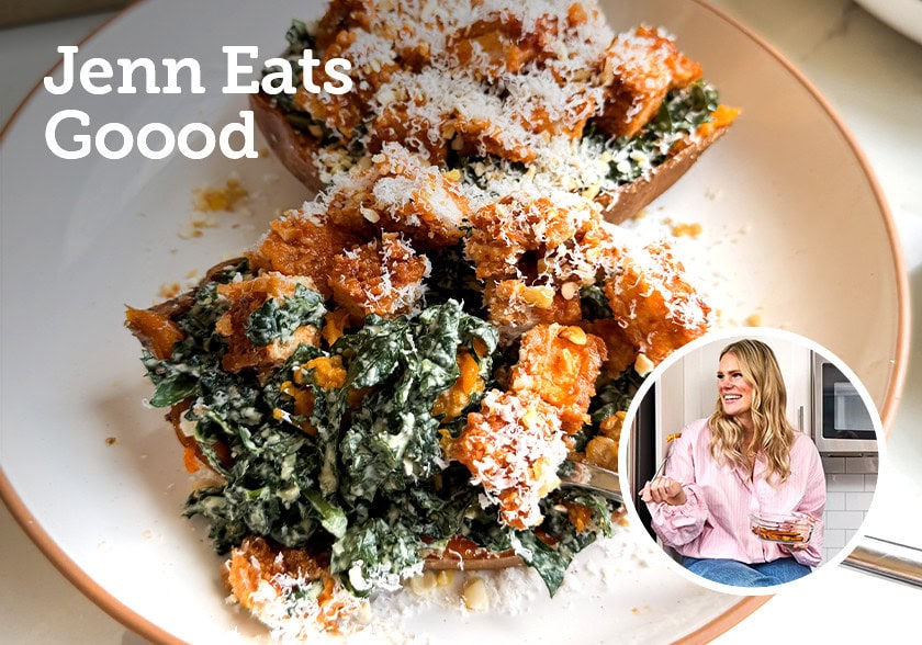 Jenn Eats Goood Stuffed Sweet Potatoes