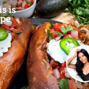 This is Hope | Walnut Taco Meat Loaded Sweet Potato