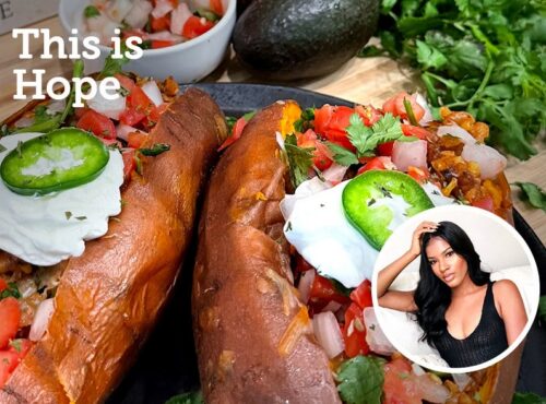 This is Hope | Walnut Taco Meat Loaded Sweet Potato