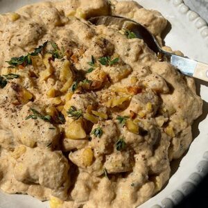 Creamy Walnut Corn Chowder