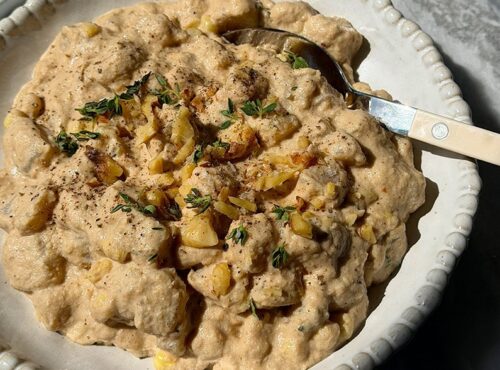 Creamy Walnut Corn Chowder